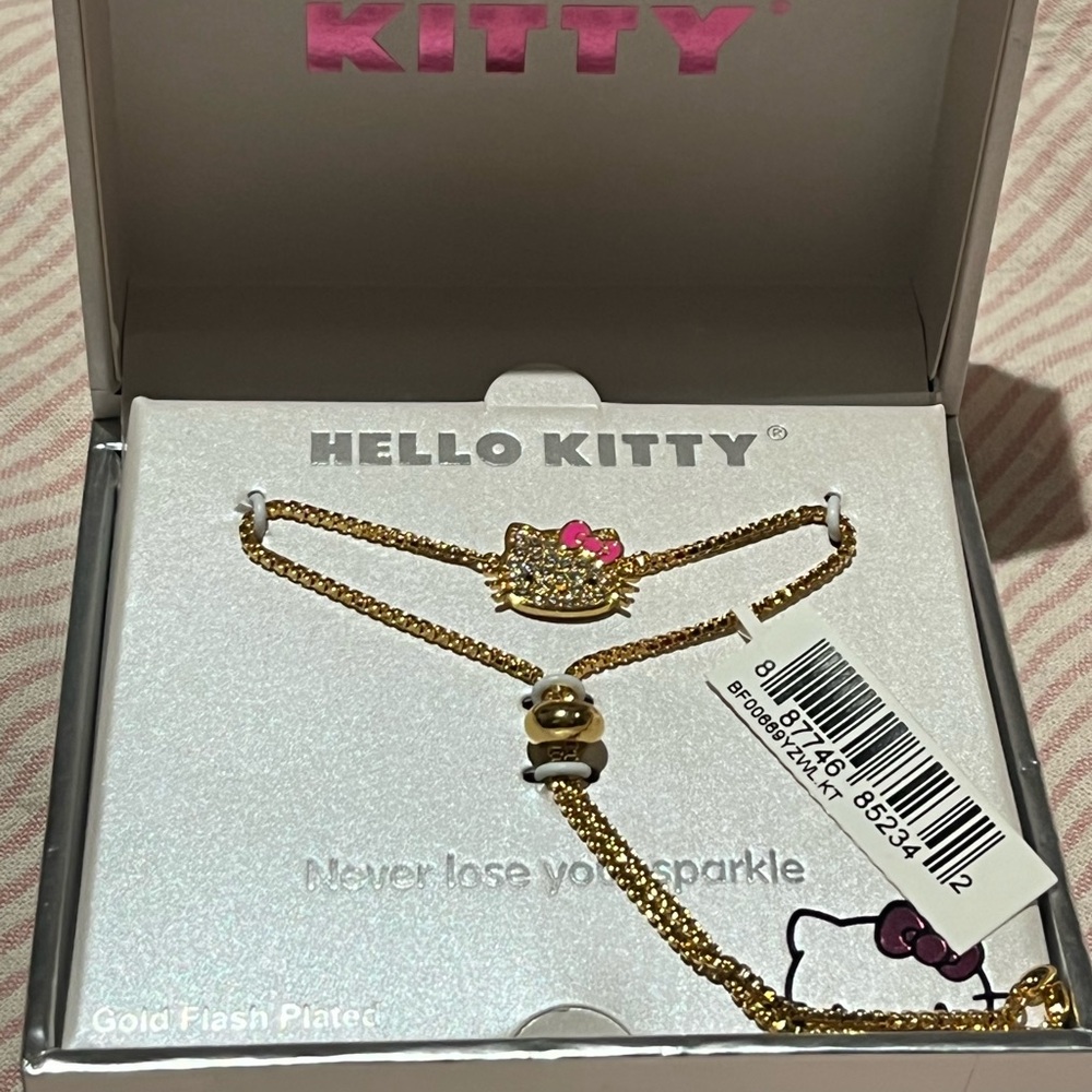 Hello Kitty Gold Adjustable Bracelet